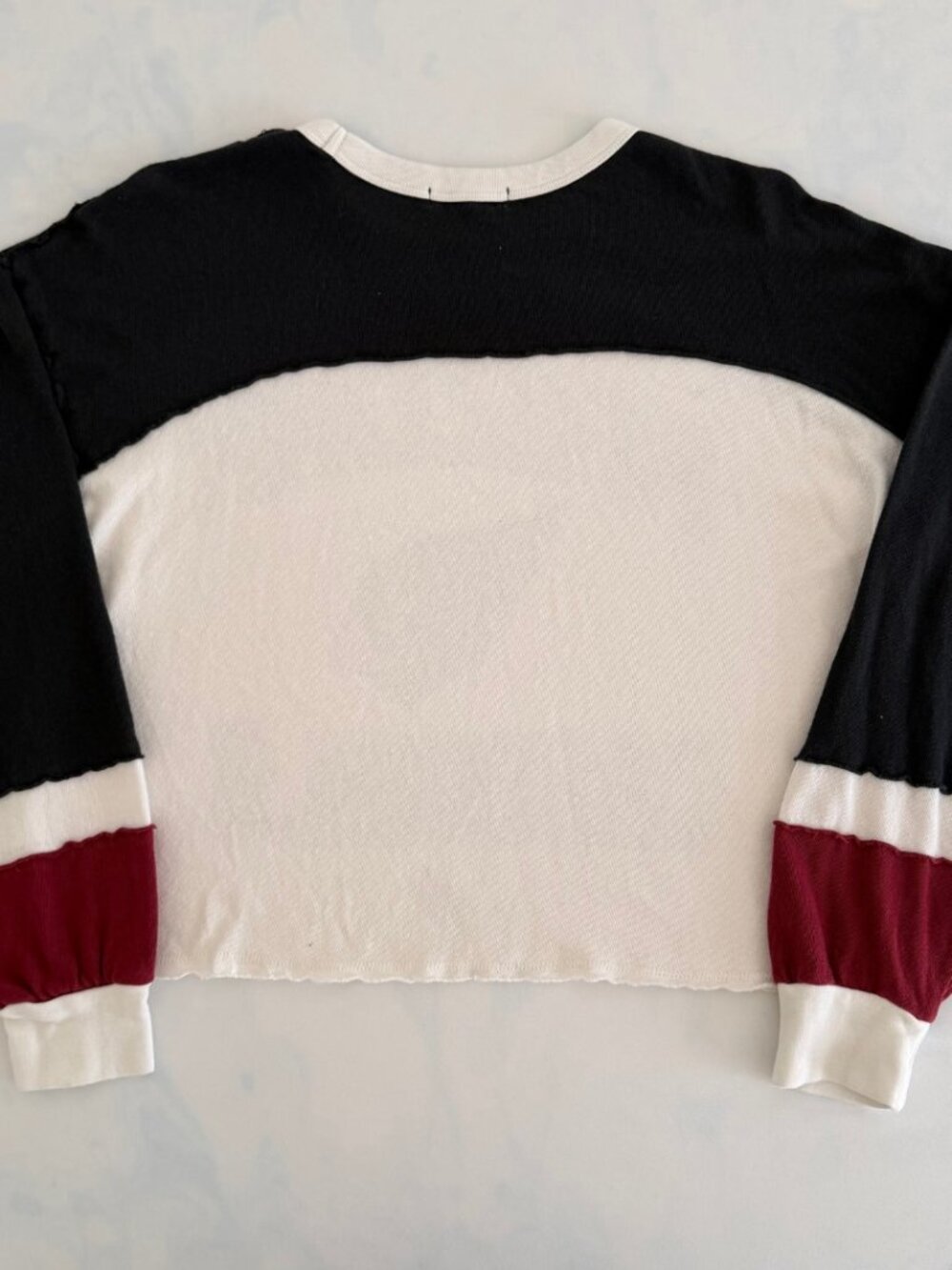 47 Arizona Cardinals Cropped Colorblock Long Sleeve Tee - Picture 2 of 8